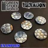 Hexagons - Rolling Pin - 1160 Green Stuff World