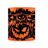Evil Pumpkins Neon Orange Mug