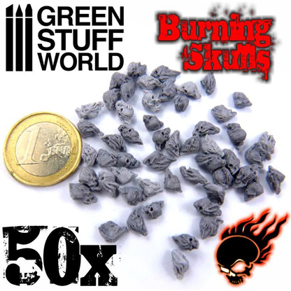 Resin Burning Skulls by Green Stuff World
