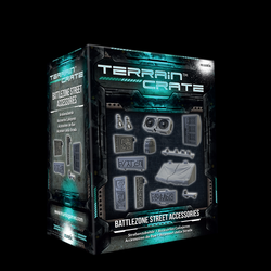 Battlezone Street Accessories from Terrain Crate -MGTC211 by Mantic Games. Boxes accessories 