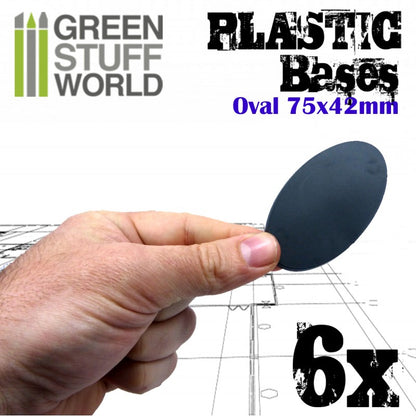 Plastic Bases - Oval Pill 75x42mm -9890- Green Stuff World