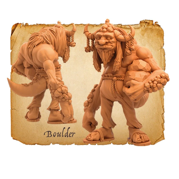 Moonstone Boulder The Troll miniature 