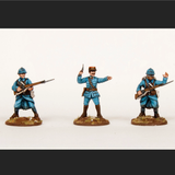 French Infantry by Wargames Atlantic painted miniatures in blue uniforms