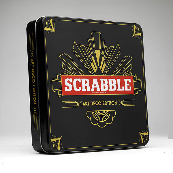 Scrabble Art Deco Edition tin box