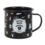 Witches Brew Enamel Mug - Black