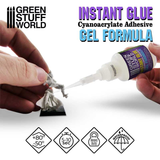 Green Stuff World instant glue cyanoacrylate adhesive gel formula. 