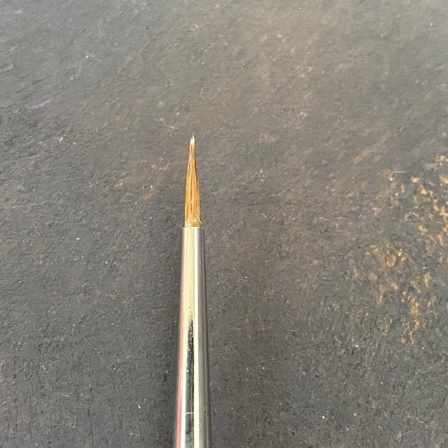 Series 98 Triangular Pure Sable - 0 - Rosemary & Co paint brush tip 