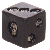 Dice With Death Black Skull Dice- 5pack