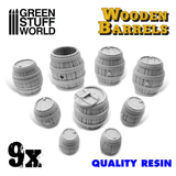 Resin wooden barrels by Green Stuff World 