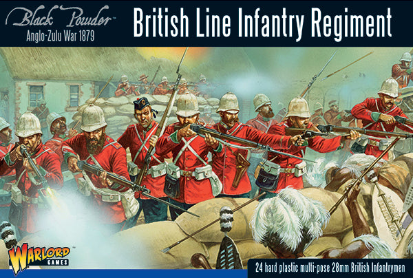 British Line Infantry Regiment - Anglo Zulu War 1879 (Black Powder - Warlord Games) :www.mightylancergames.co.uk