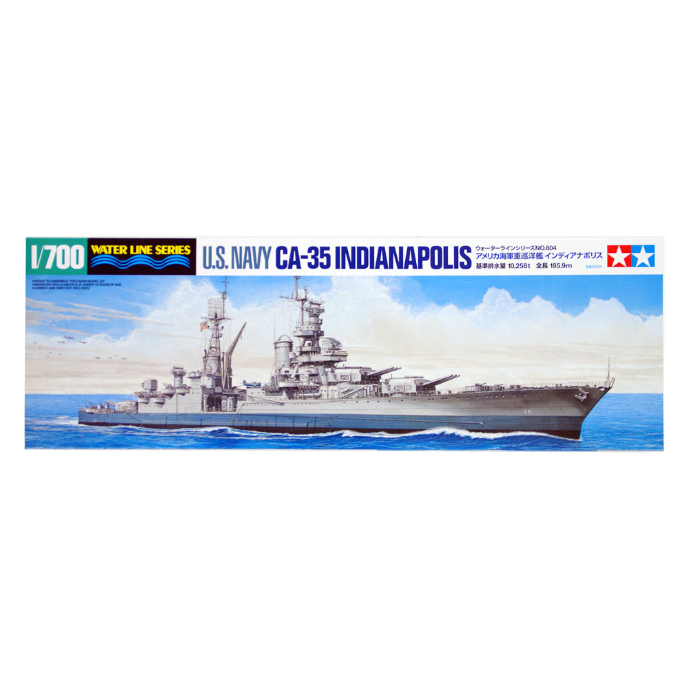 U.S. Navy CA-35 Indianapolis - Tamiya 1/700 Scale Heavy Cruiser