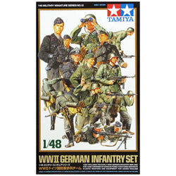 WWII German Infantry Set - Tamiya 1/48 Scale Figures