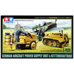 German Aircraft Power Supply & Kettenkraftrad - Tamiya 1/48 Scale
