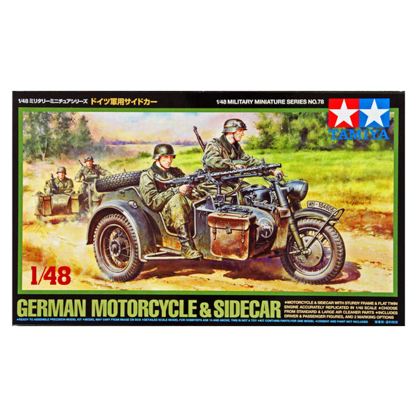 German Motorcycle & Sidecar - Tamiya 1/48 Scale Model