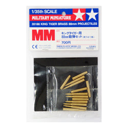 King Tiger Brass 88mm Projectiles  - Tamiya 1/35 Scale
