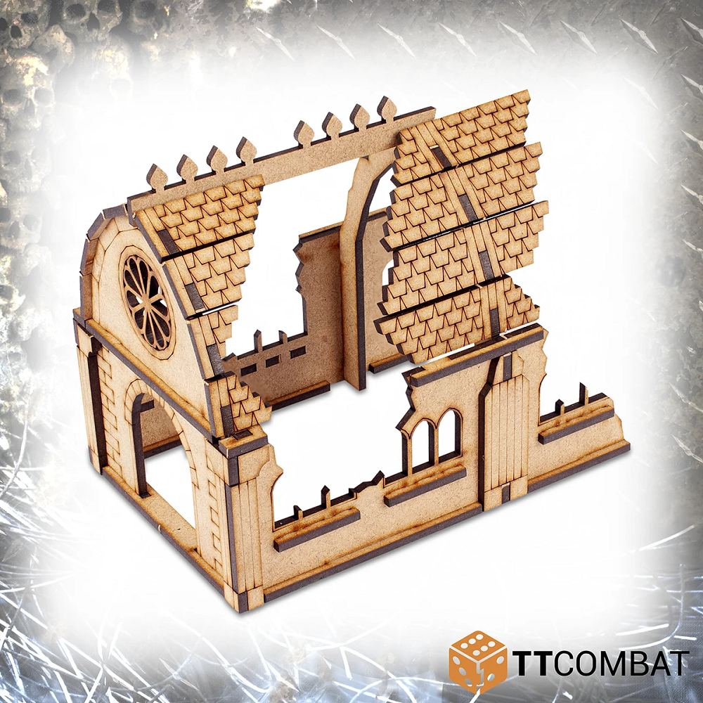 Convent Ruins MDF kit section from the kit 
