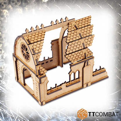 Convent Ruins MDF kit section from the kit 