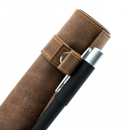 Tan Rolled Dice Mat - Leather Effect