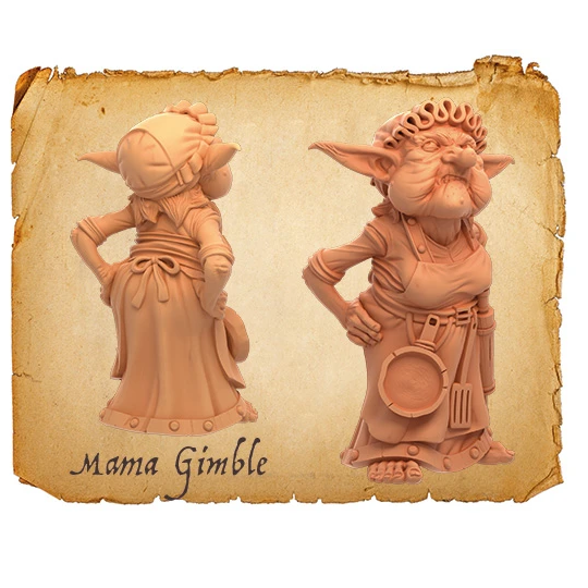 Moonstone Mama's Boys Gnome miniature  mother 