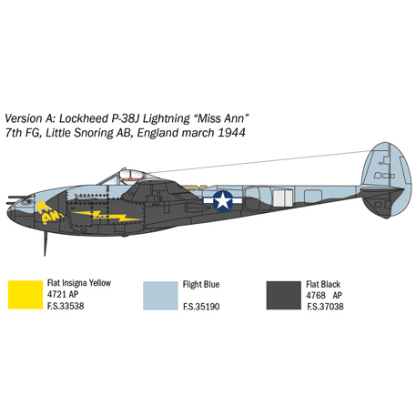 P-38J Lightning - 1:72 - Italeri