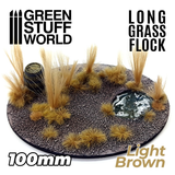 Light Brown Long Grass Flock 100mm - GSW