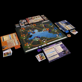 Root The underworld Expansion game laid out with lake map