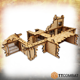 TT Combat MDF Prison scenery piece for your tabletop games- overhead view from a different angle