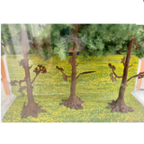 scale model pine trees in the box