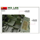 M3 Lee Early Production scale model ammunition detail view