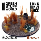 Brown Long Grass Flock 100mm - GSW