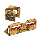 Industrial Zone  Terrain Crate MGTC207 by Mantic Games. Terrain pieces painted yellow