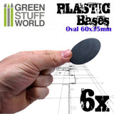 Plastic Bases - Oval Pill 60x35mm -9889- Green Stuff World
