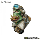 An Orc pilot bust from Kromlech for painters and collectors, full of character this 65mm high bust features an Orc in classic pilot gear for your collection. 