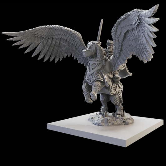 Halfling General on Winged Arale...