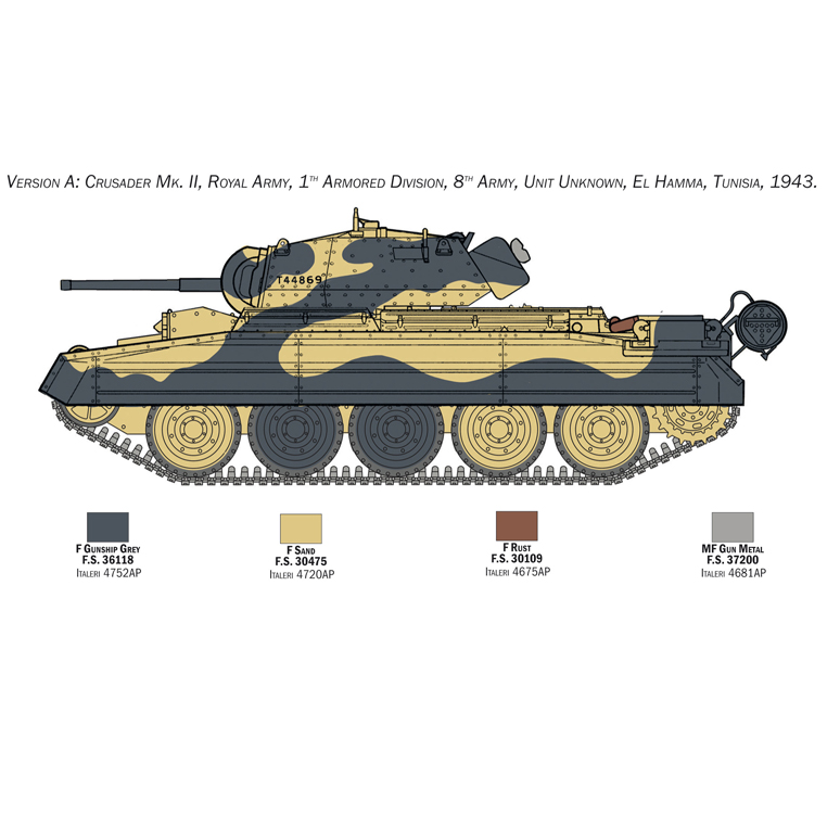 Crusader Mk. II with 8th Army Infantry - 1:35 - Italeri 