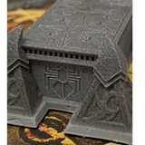 Dark Elf Tomb set by Legend Games is a set of two detailed tombs with engravings and embellishments 