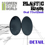 Plastic Bases - Oval Pill 75x42mm -9890- Green Stuff World