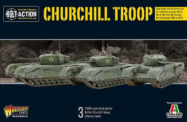 British Churchill Tank Troop (Bolt Action) :www.mightylancergames.co.uk
