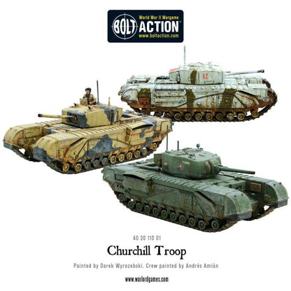British Churchill Tank Troop (Bolt Action) :www.mightylancergames.co.uk
