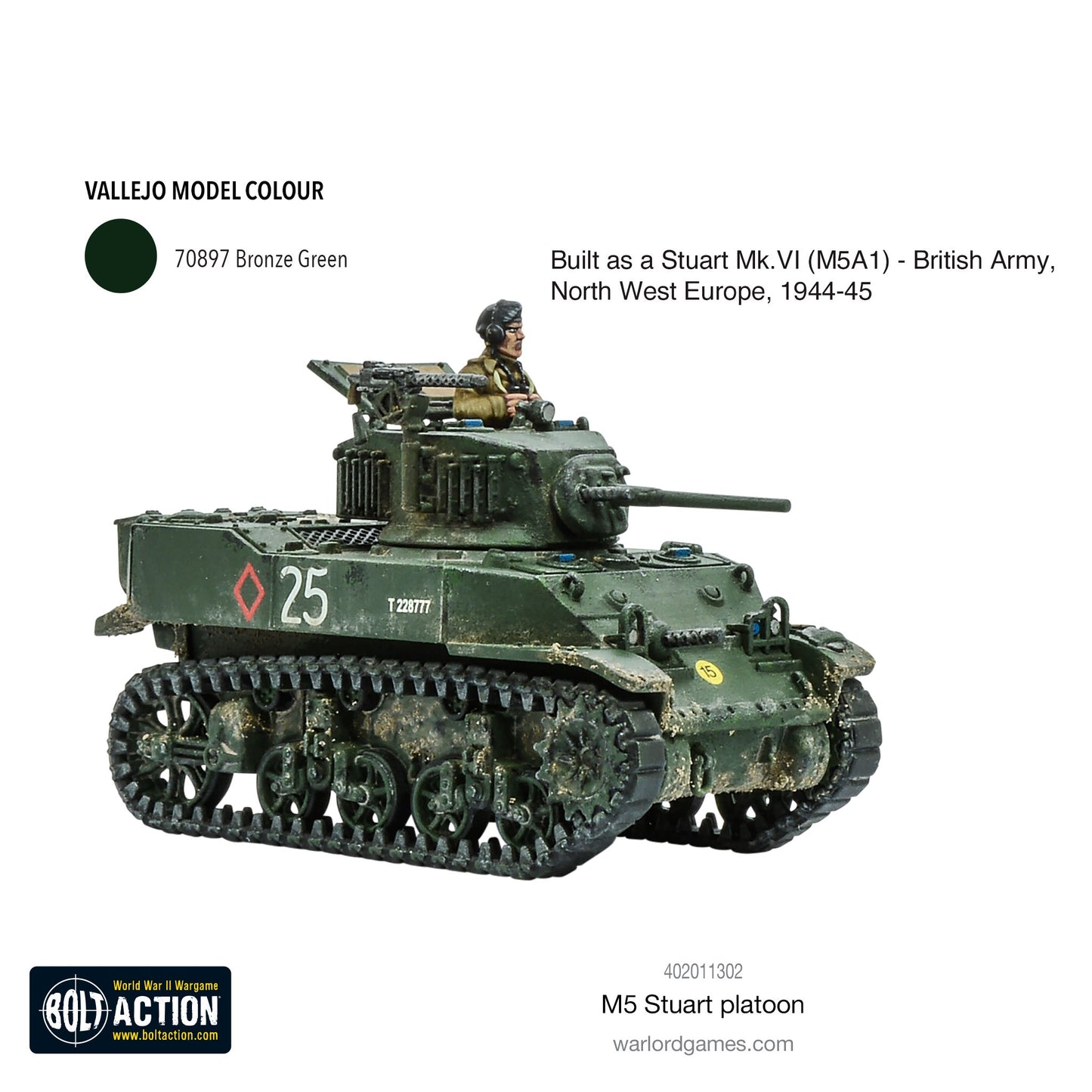M5 Stuart Platoon - Bolt Action - 402011302