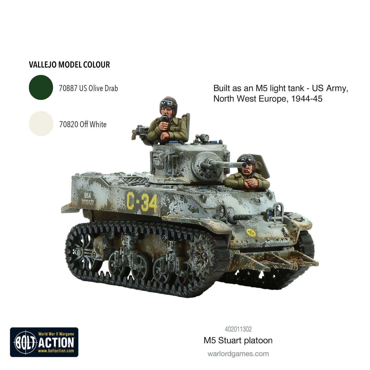 M5 Stuart Platoon - Bolt Action - 402011302