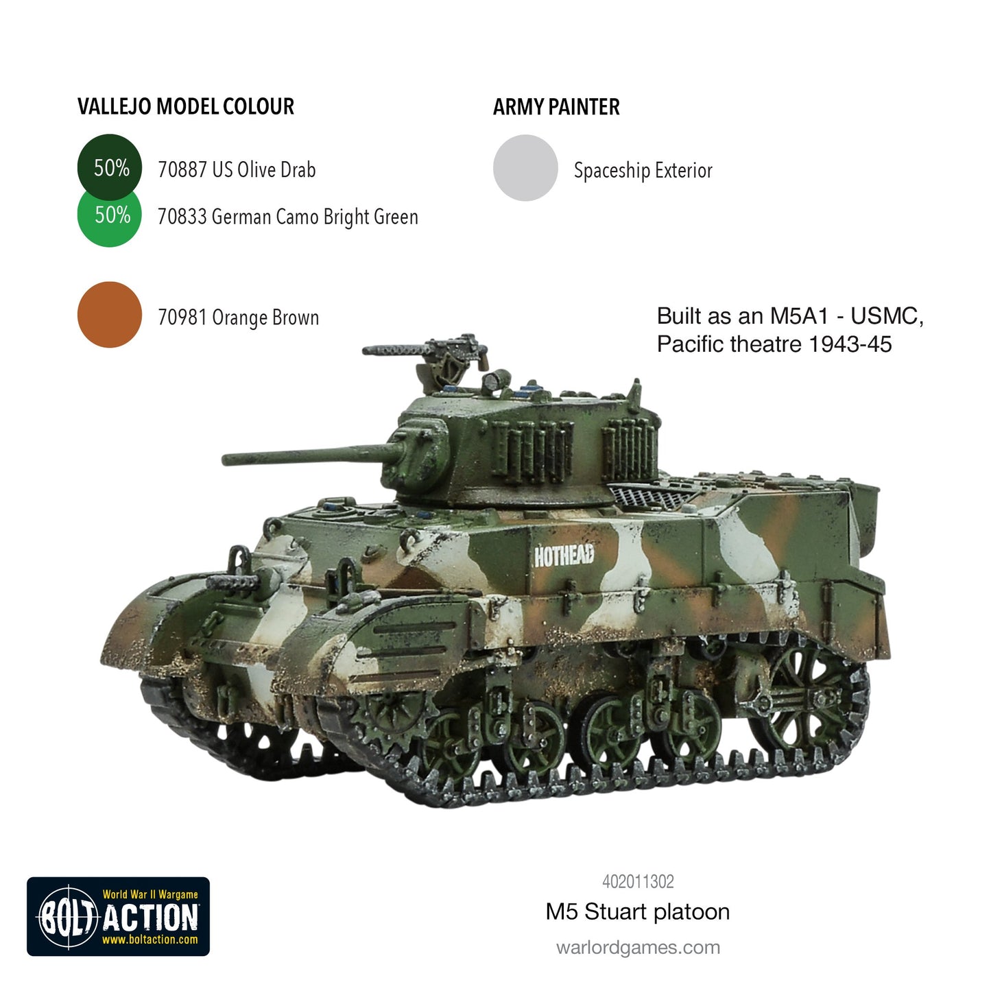 M5 Stuart Platoon - Bolt Action - 402011302
