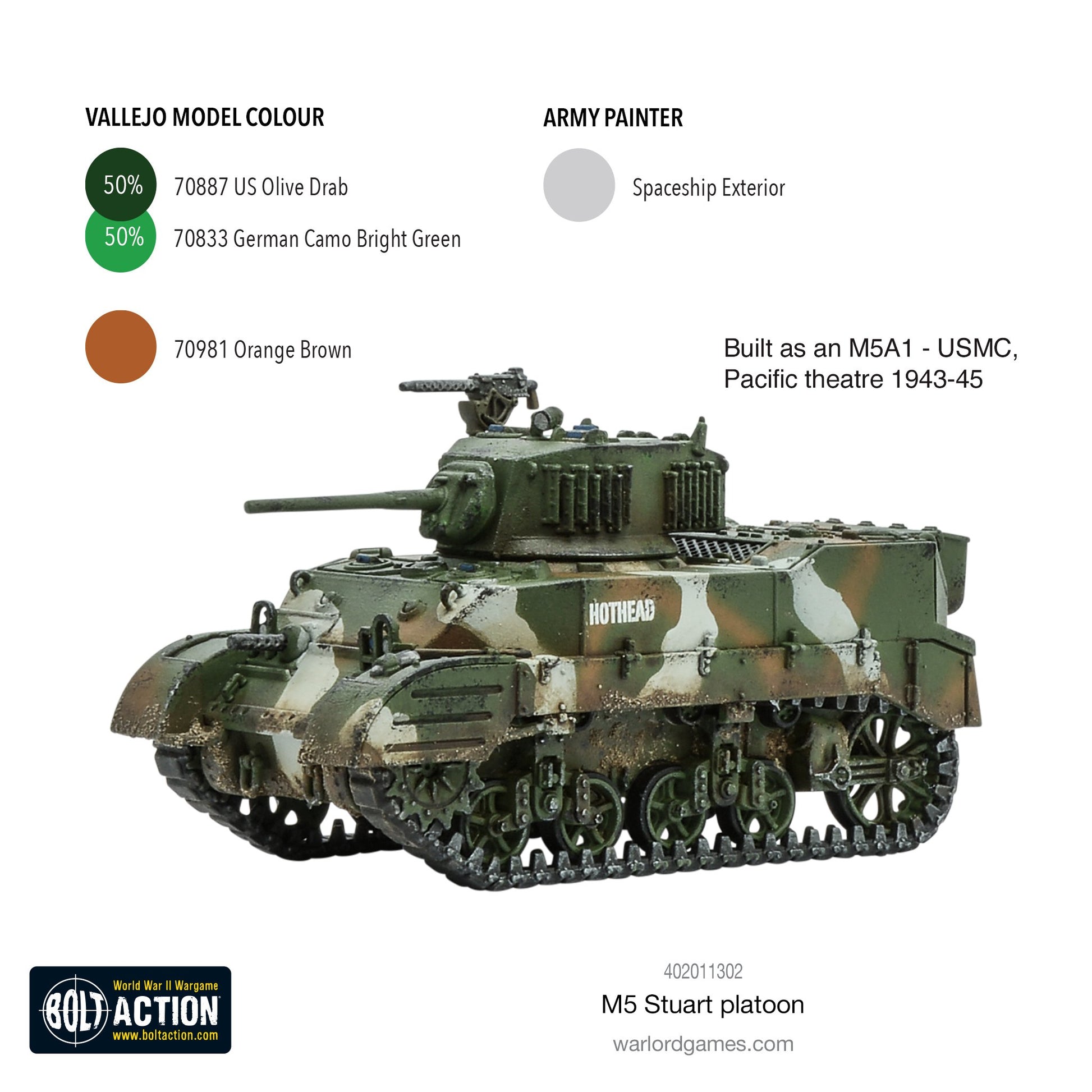 M5 Stuart Platoon - Bolt Action - 402011302