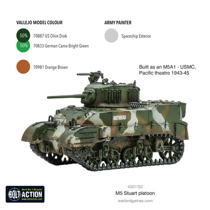 M5 Stuart Platoon - Bolt Action - 402011302