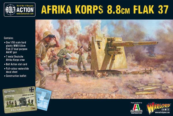 German Afrika Korps 8.8cm Flak 37 (Bolt Action): www.mightylancergames.co.uk