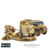 8th Army 25 PDR Light Artillery, Quad & Tractor - British & Commonwealth (Bolt Action) :www.mightylancergames.co.uk 