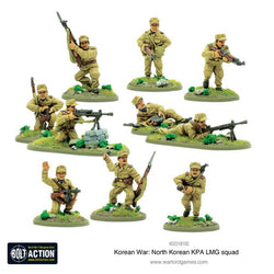 North Korean KPA LMG Squad - Korean War (Bolt Action) :www.mightylancergames.co.uk