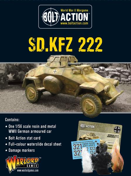 Sd.Kfz 222 - German (Bolt Action) :www.mightylancergames.co.uk
