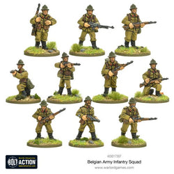Infantry Squad - Belgian Army (Bolt Action 403017307) :www.mightylancergames.co.uk