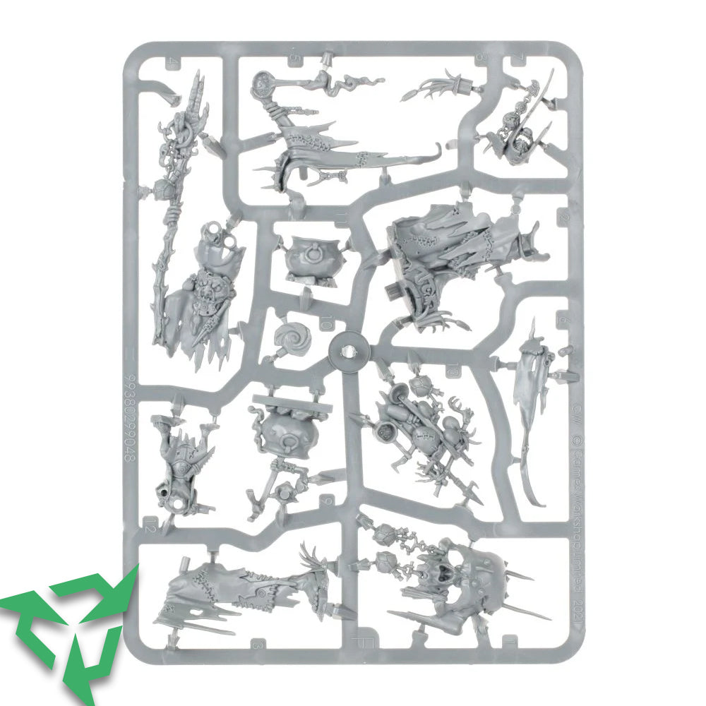 Kruleboyz Swampcalla Shaman & Pot Grot - On Sprue (Trade In)